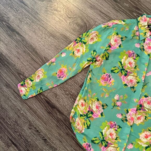 J. Crew Classic-fit cupro-blend shirt in rose garden - Picture 2 of 9